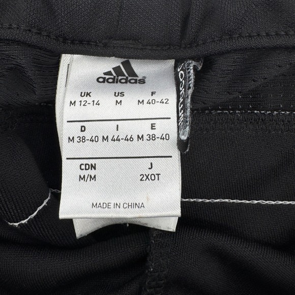 Adidas Climalite Womens Medium Black White Stripe Athletic Track Pants Joggers - Picture 7 of 10